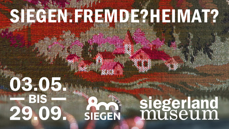 Plakat-Ausschnitt zur Ausstellung "Siegen.Fremde?Heimat?"